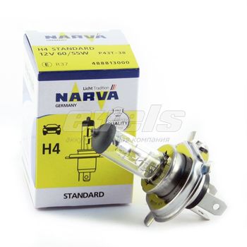Лампа "NARVA" 12v Н4 60/55W (P43t-38) кор._